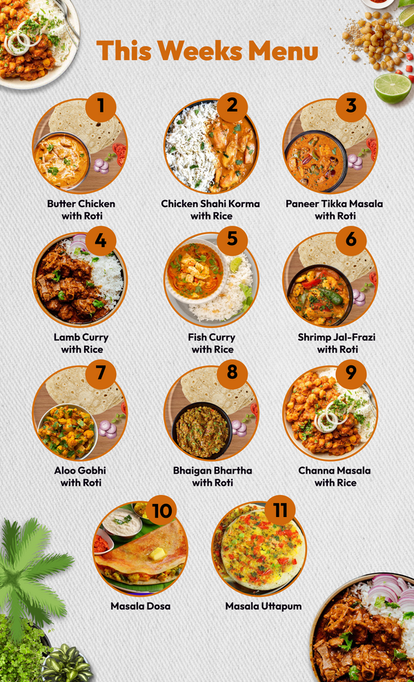 Pick Your Meals - 5 Meal Plan